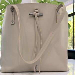 Like-new Thacker medium tote in grey/taupe